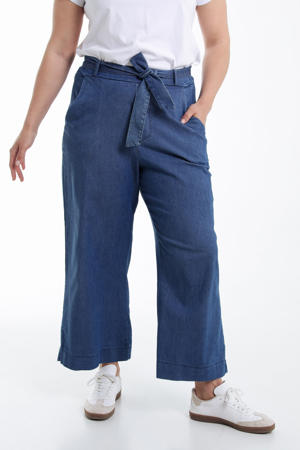 cropped jeans dark blue denim
