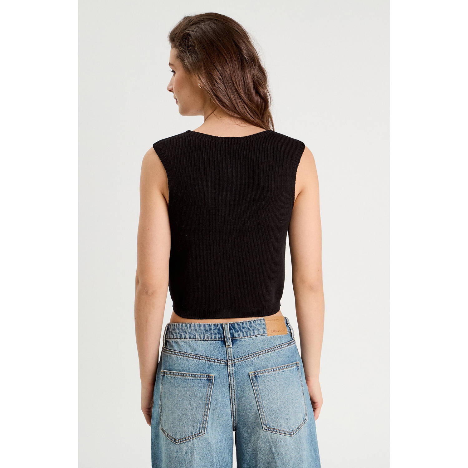 Cache gilet zwart