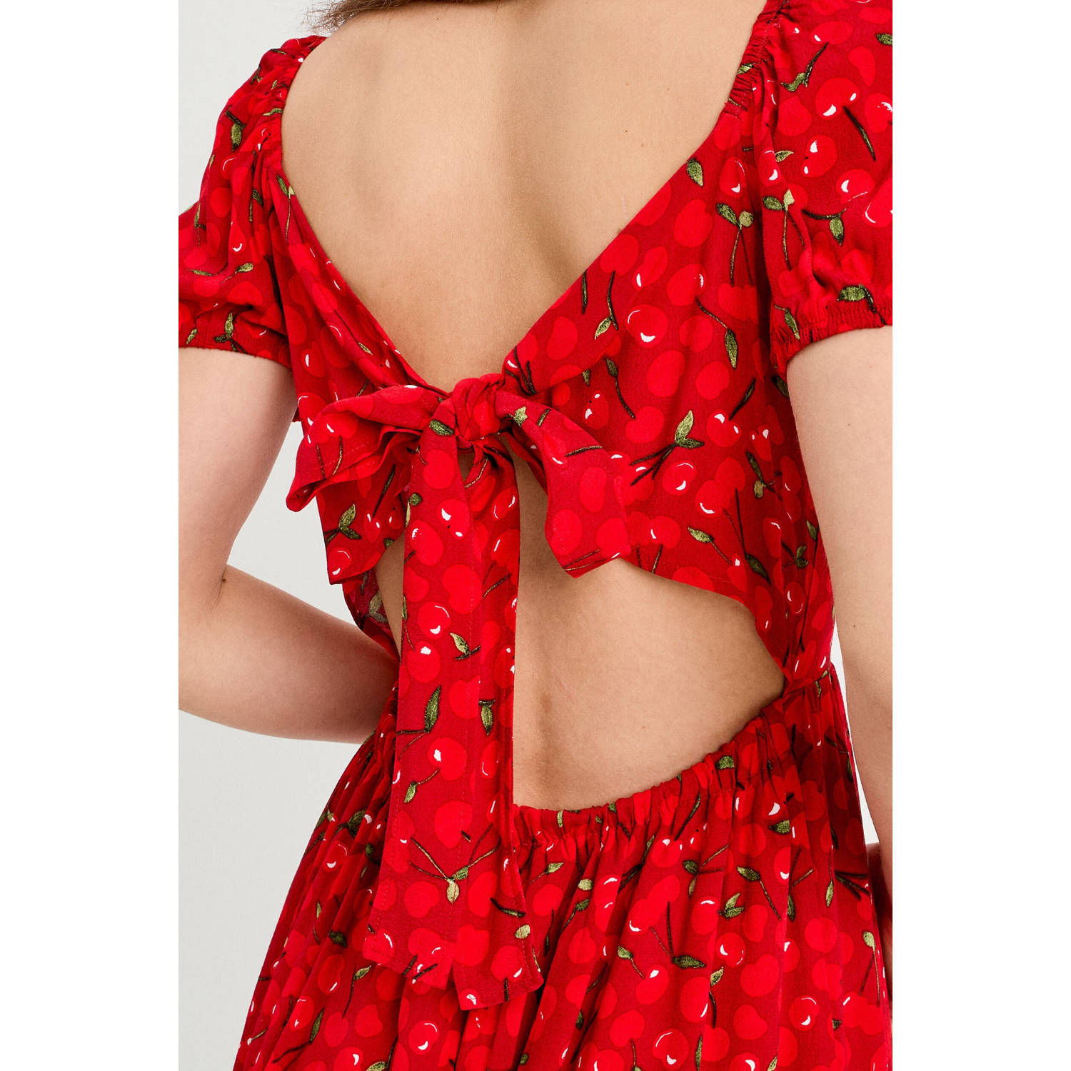 Cache zomerjurk rood