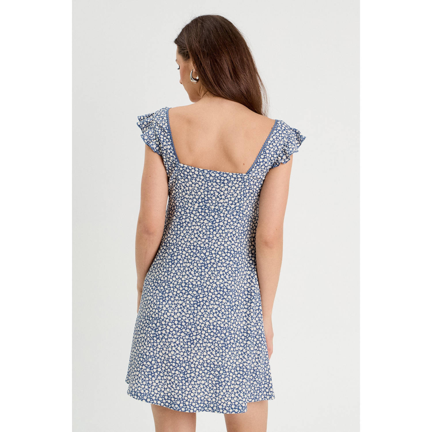Cache korte jurk blauw