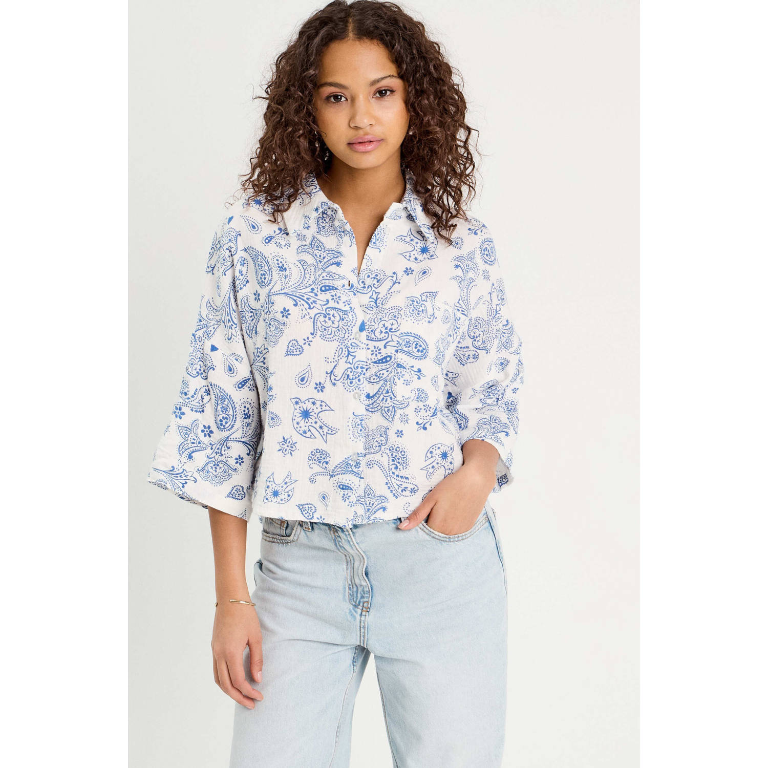 Cache blouse wit