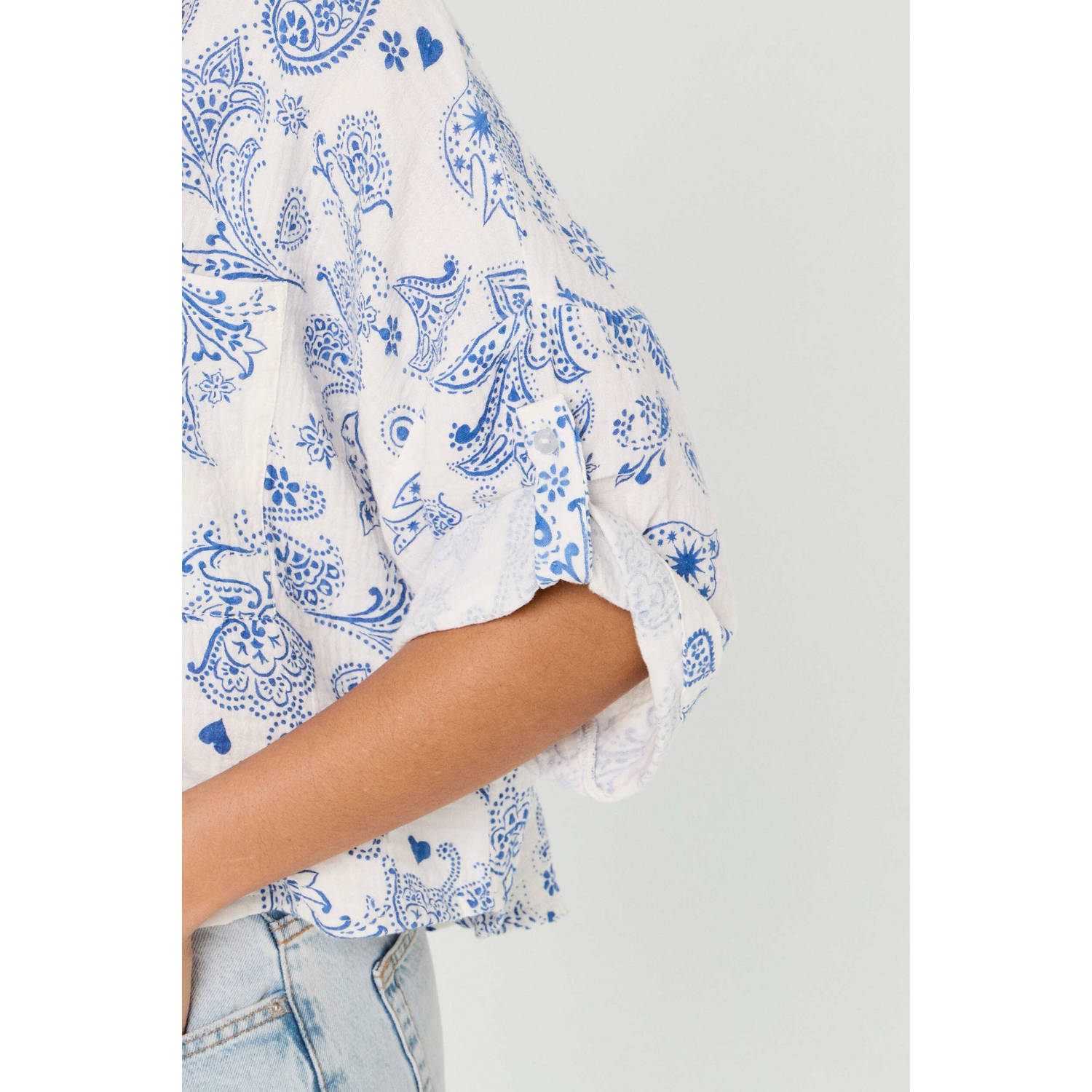 Cache blouse wit