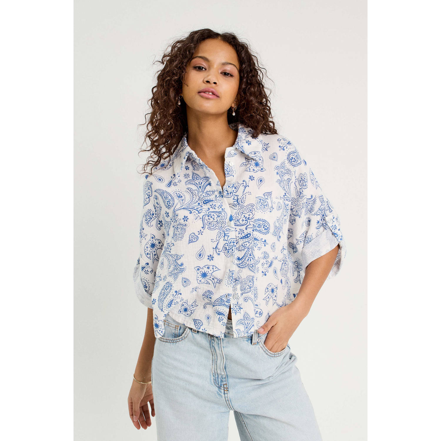 Cache blouse wit