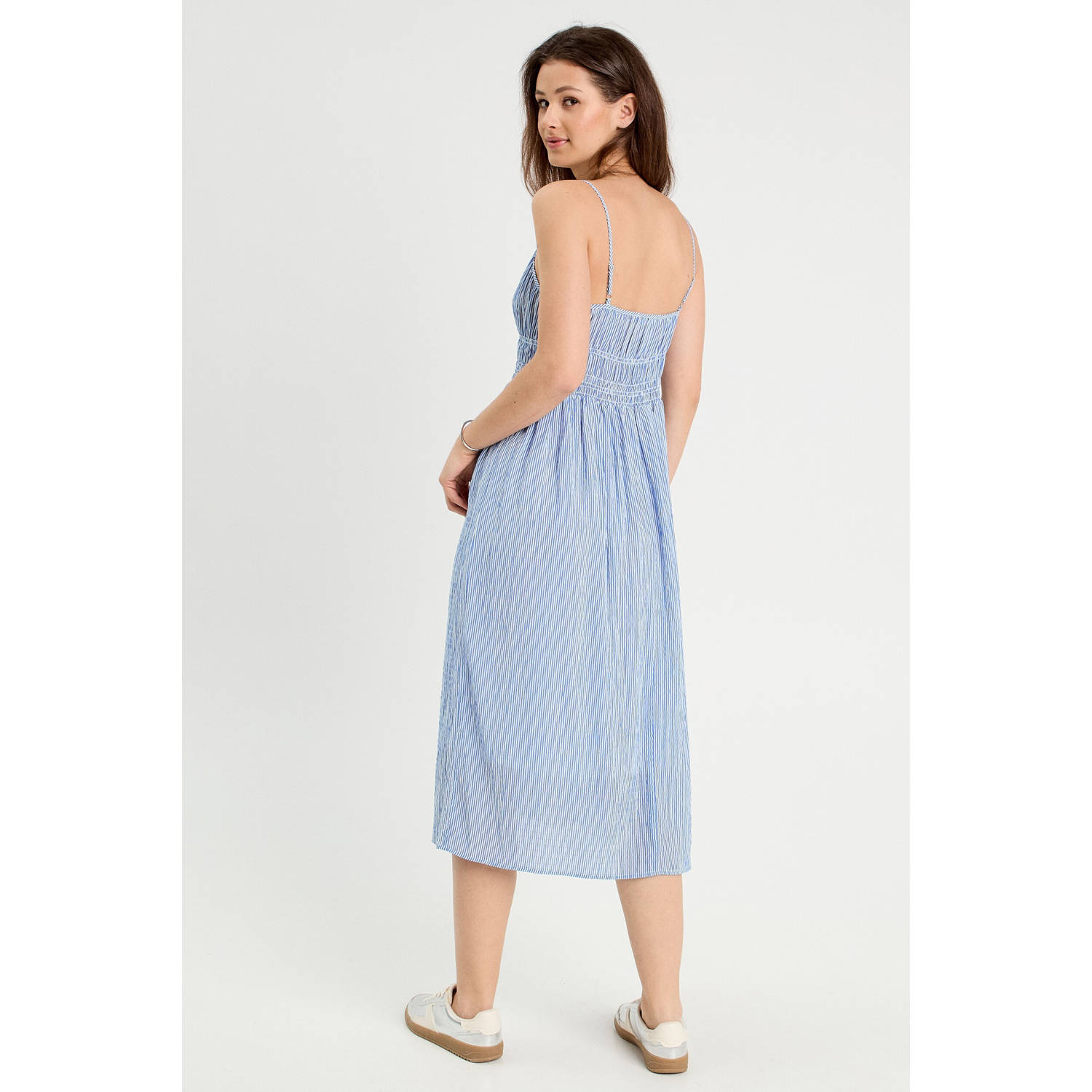 Cache midi jurk blauw