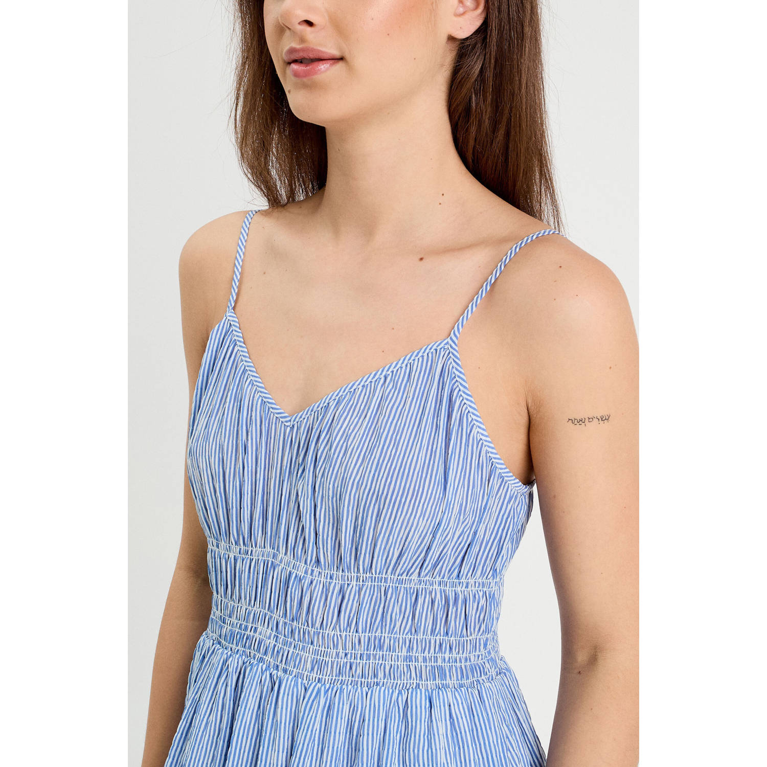 Cache midi jurk blauw