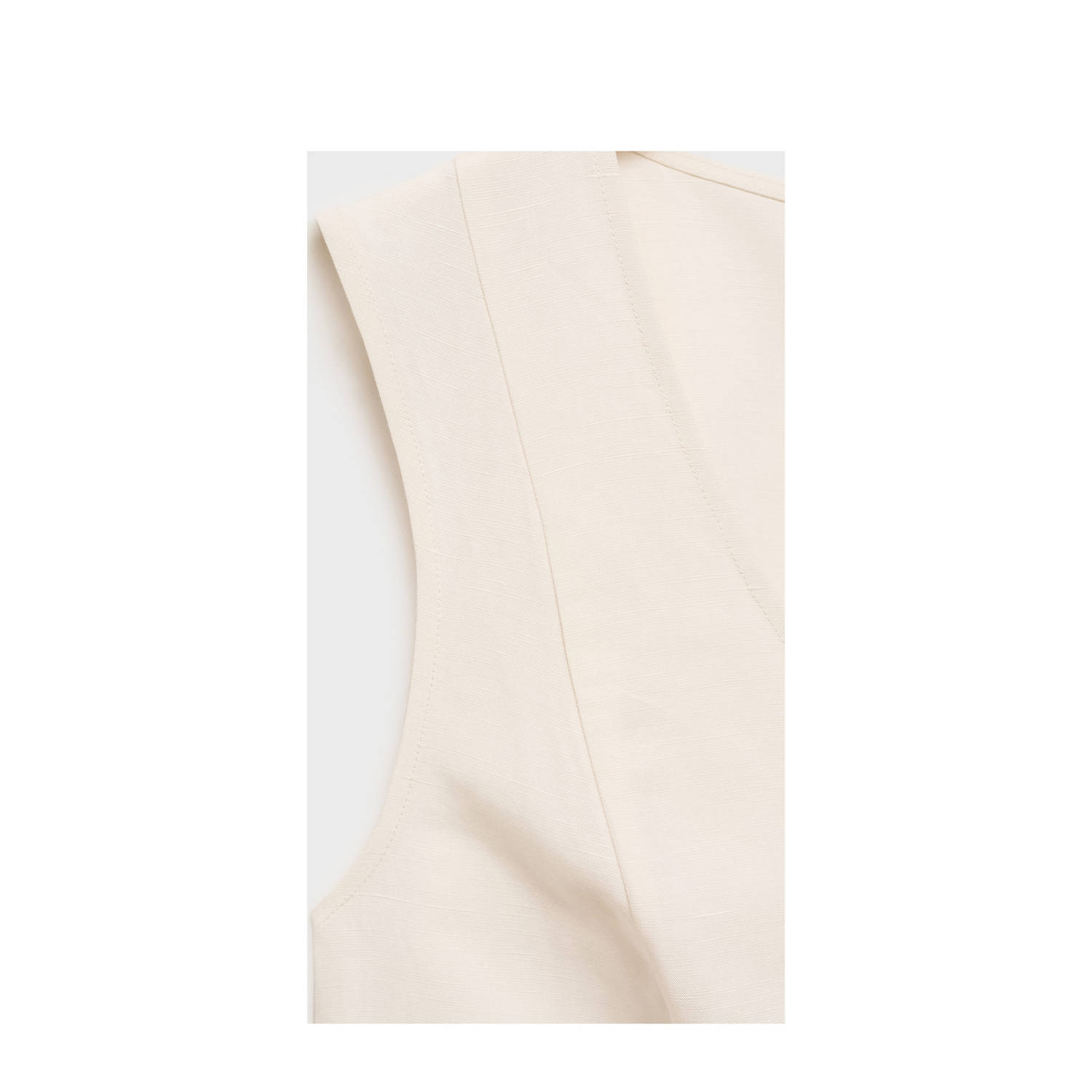 Mango linnen top ecru