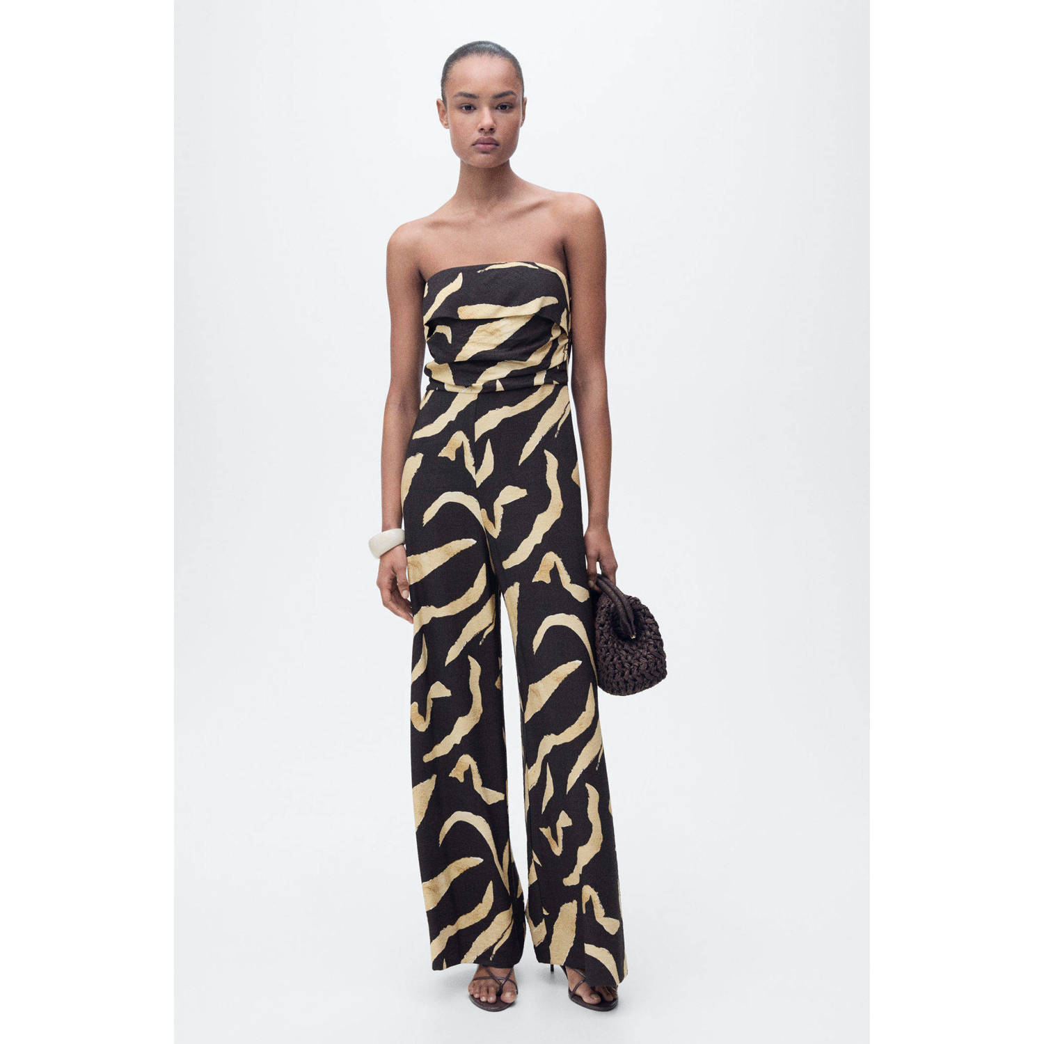 Mango jumpsuit zwart