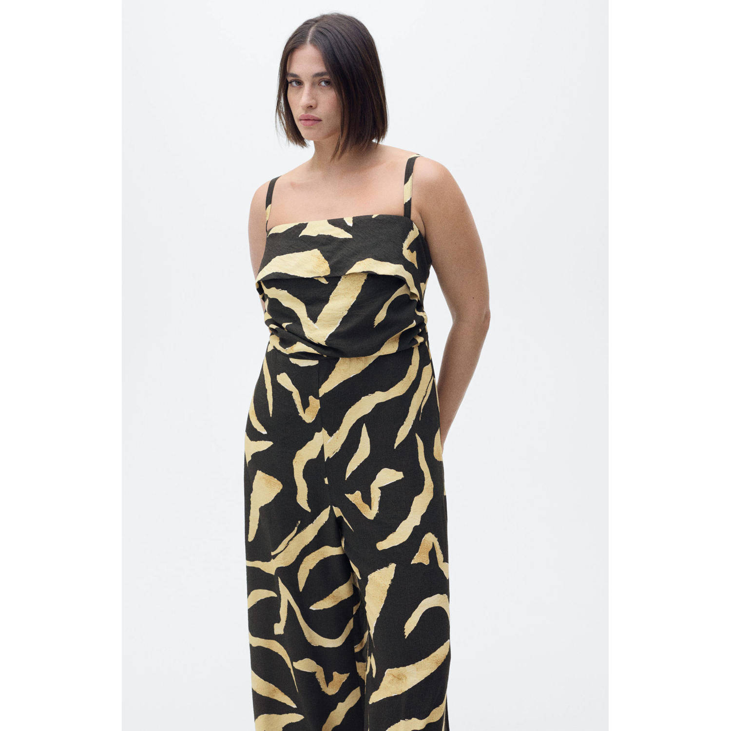 Mango jumpsuit zwart