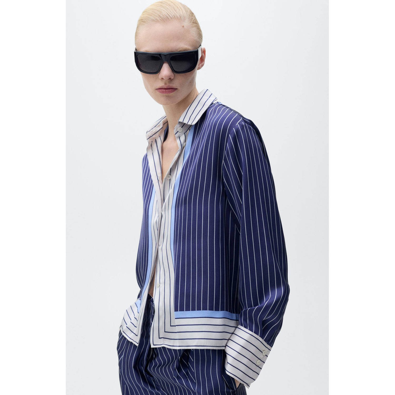 Mango blouse blauw