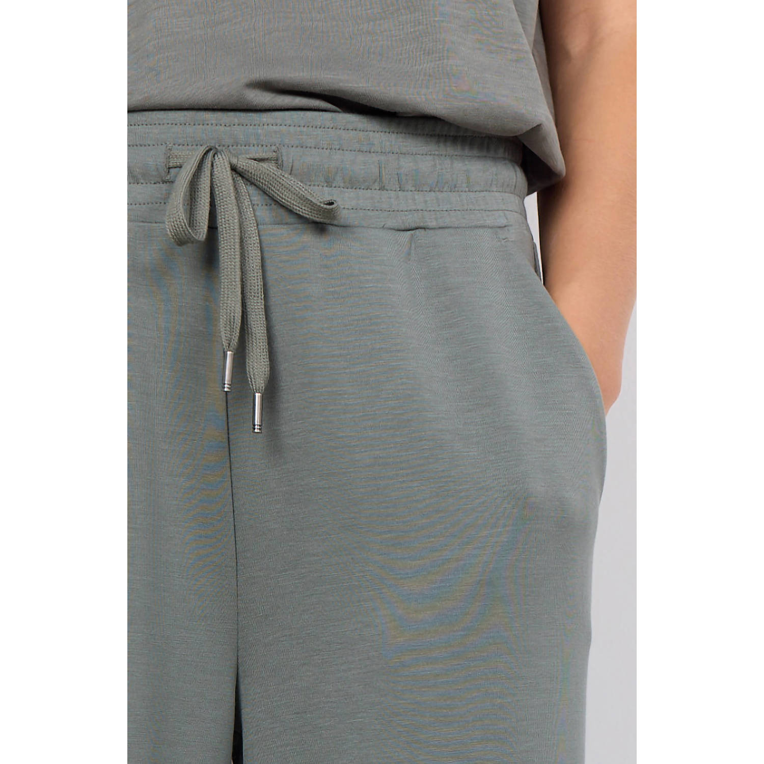 Soyaconcept wide leg high waist broek antraciet