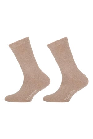 sokken - 2 paar beige melange