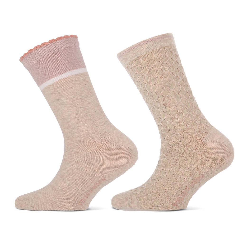 Yellow Moon sokken - beige melange (set van 2)