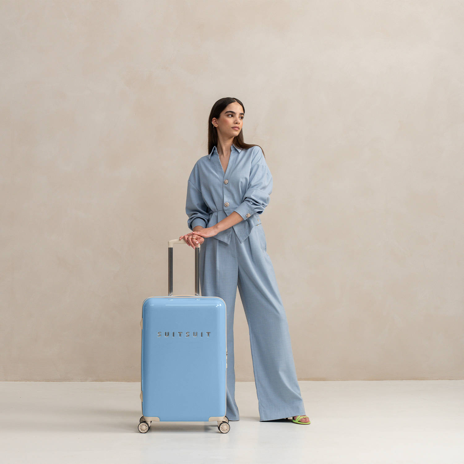 Suitsuit trolley Fabulous Fifties 66 cm. Chambray Blue