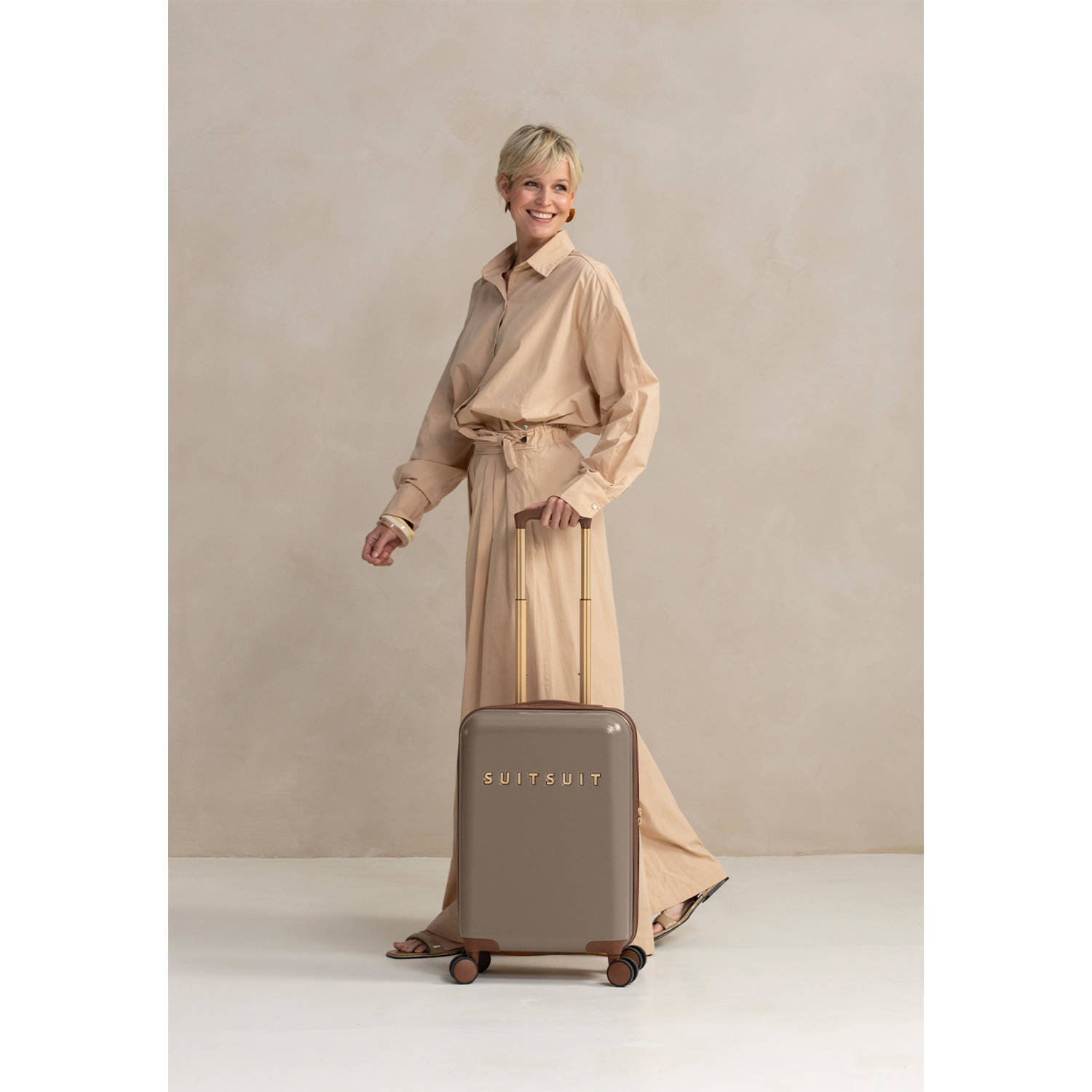 SUITSUIT trolley Fab Seventies 55 cm. Taupe