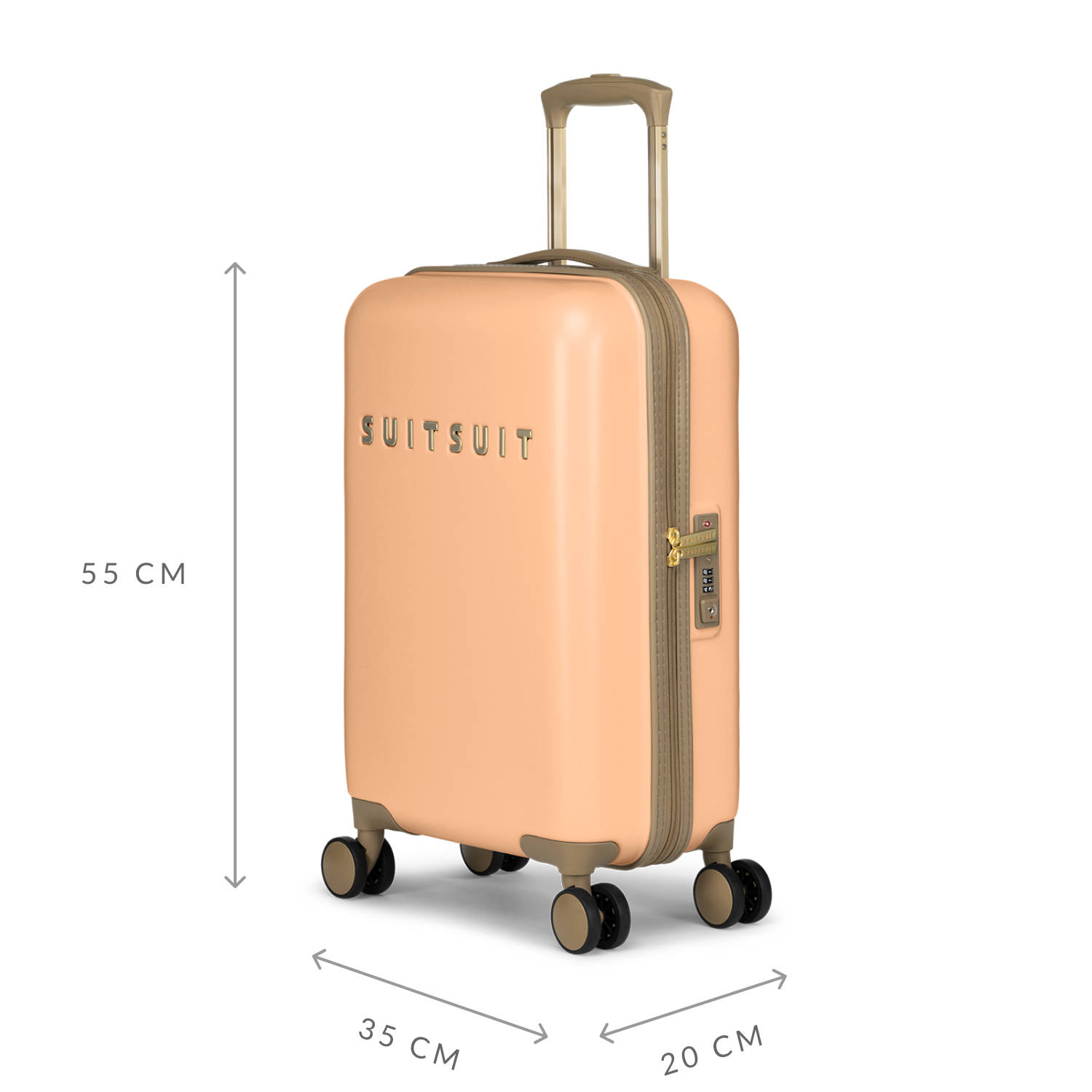 Suitsuit trolley set Fusion set van 2 Pale Orange
