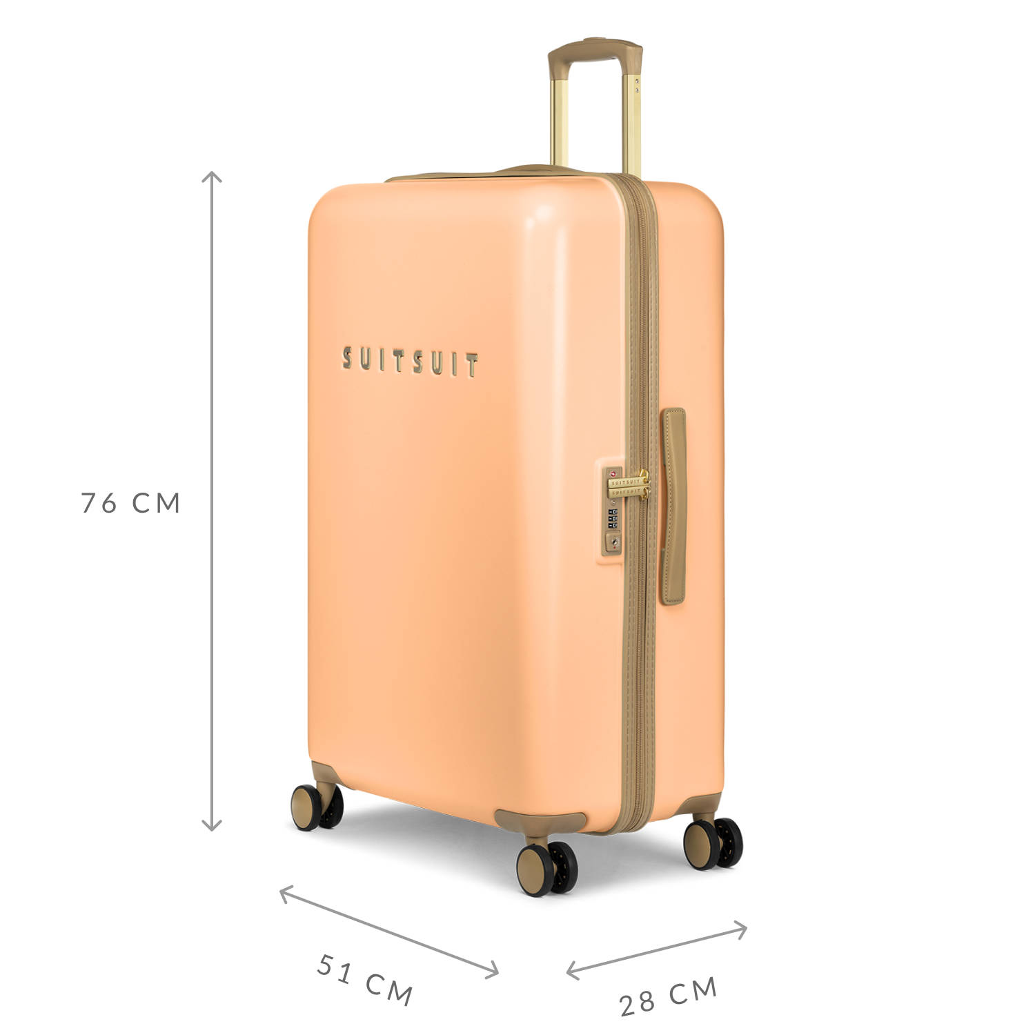 Suitsuit trolley set Fusion set van 2 Pale Orange