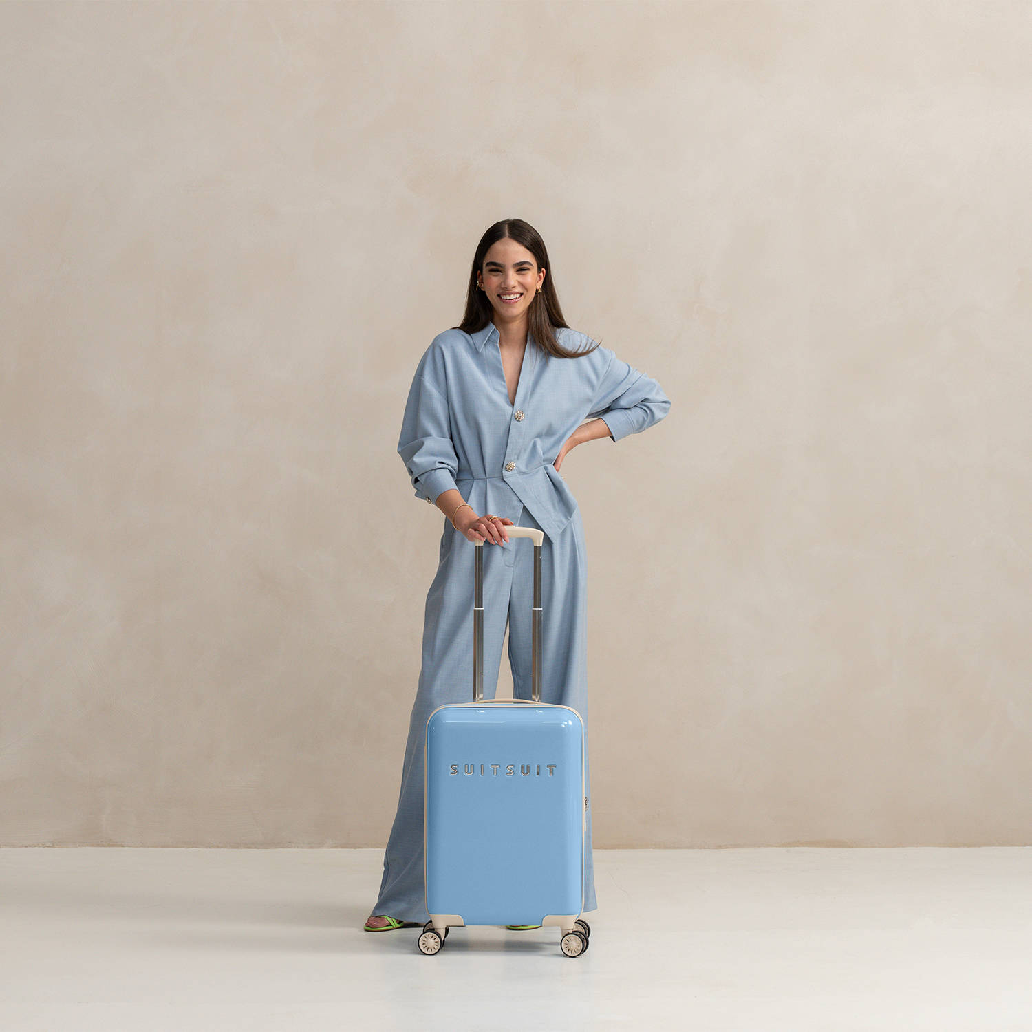 Suitsuit trolley Fabulous Fifties 55 cm. Chambray Blue