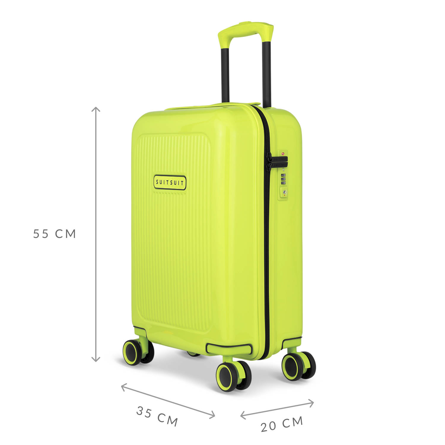 Suitsuit trolley Expression 55 cm. Cyber Lime