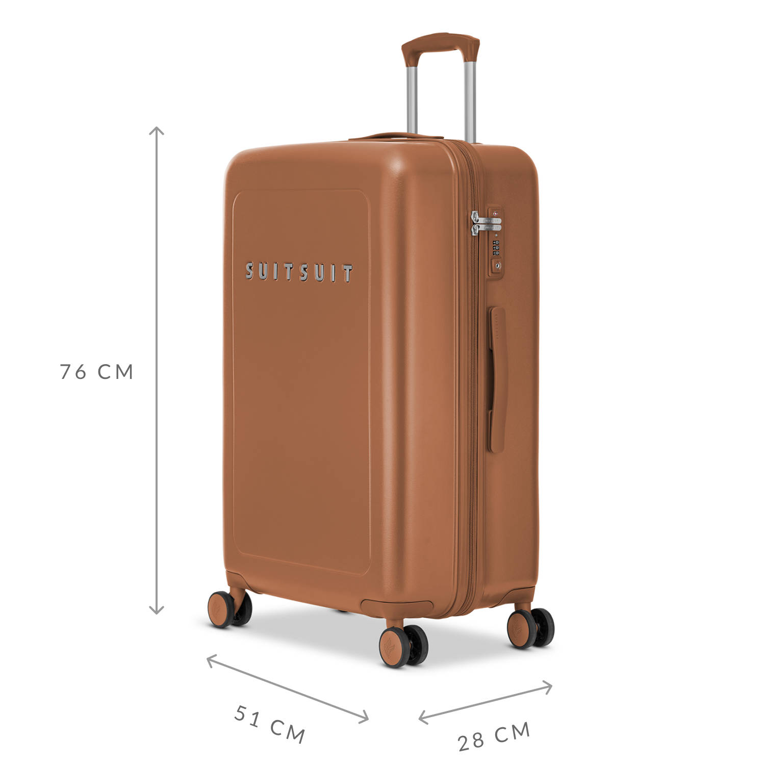 Suitsuit trolley Natura 76 cm. Maroon Oak