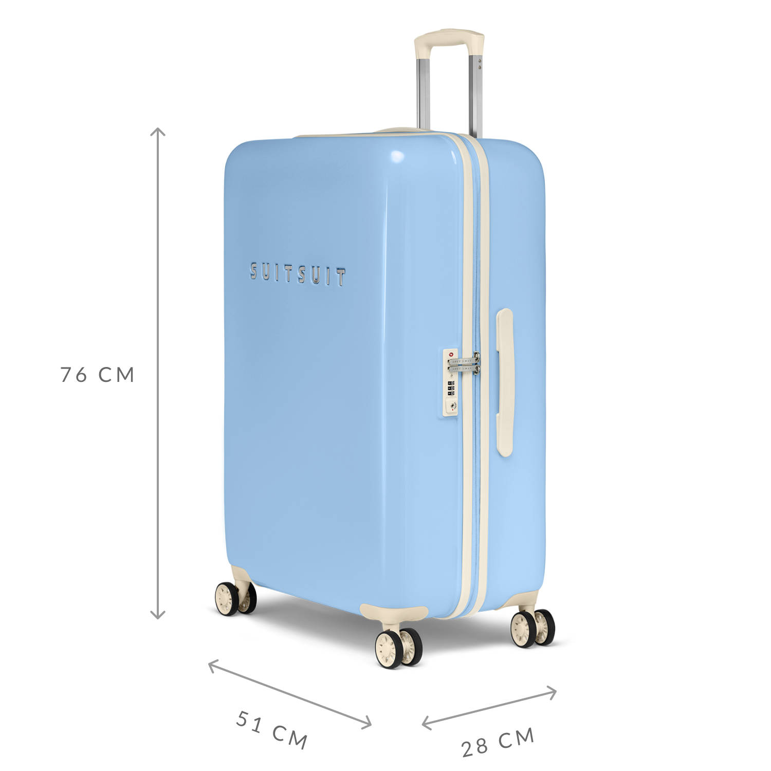 Suitsuit trolley Fabulous Fifties 76 cm. Chambray Blue