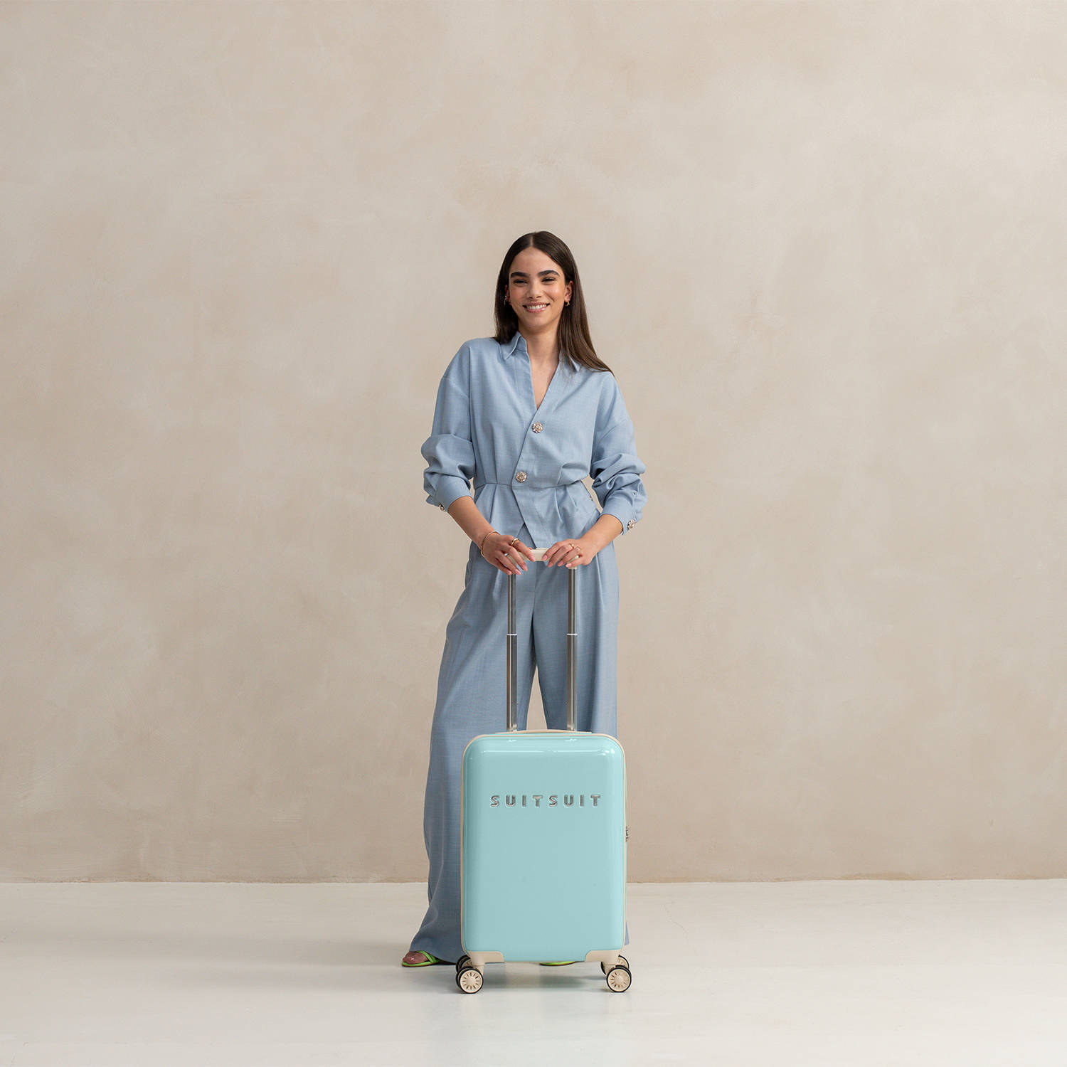 Suitsuit trolley Fabulous Fifties 55 cm. Luminous Mint