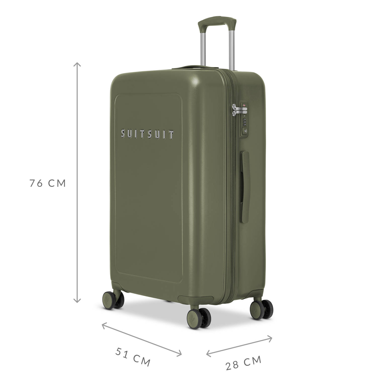 SUITSUIT trolley Natura 76 cm. Dark Olive