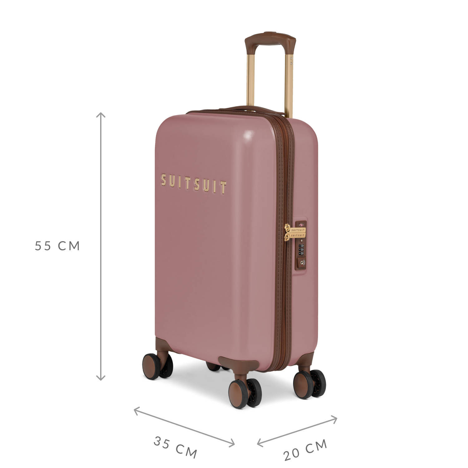 Suitsuit trolley Fab Seventies 55 cm. Old Rose