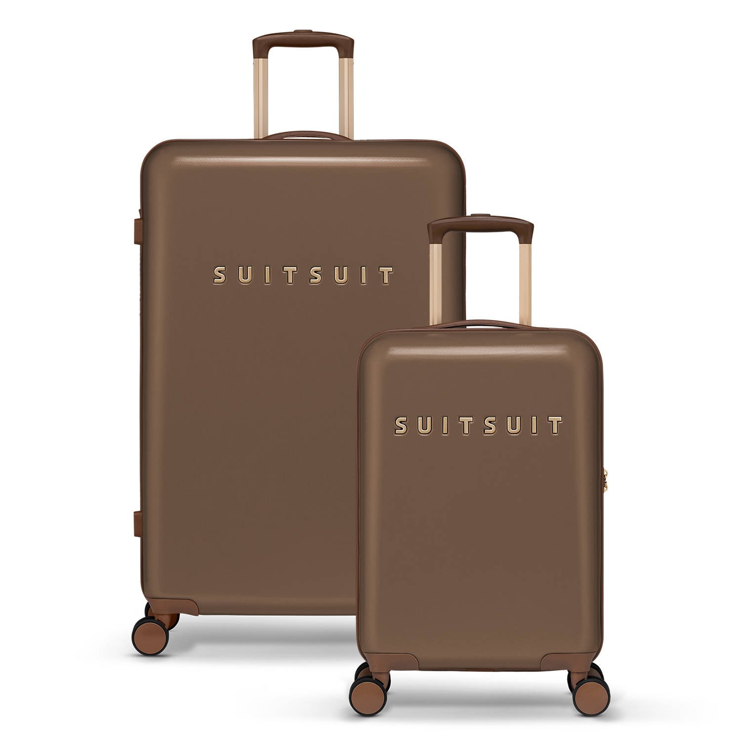Suitsuit trolley set Fab Seventies set van 2 Cocoa Brown