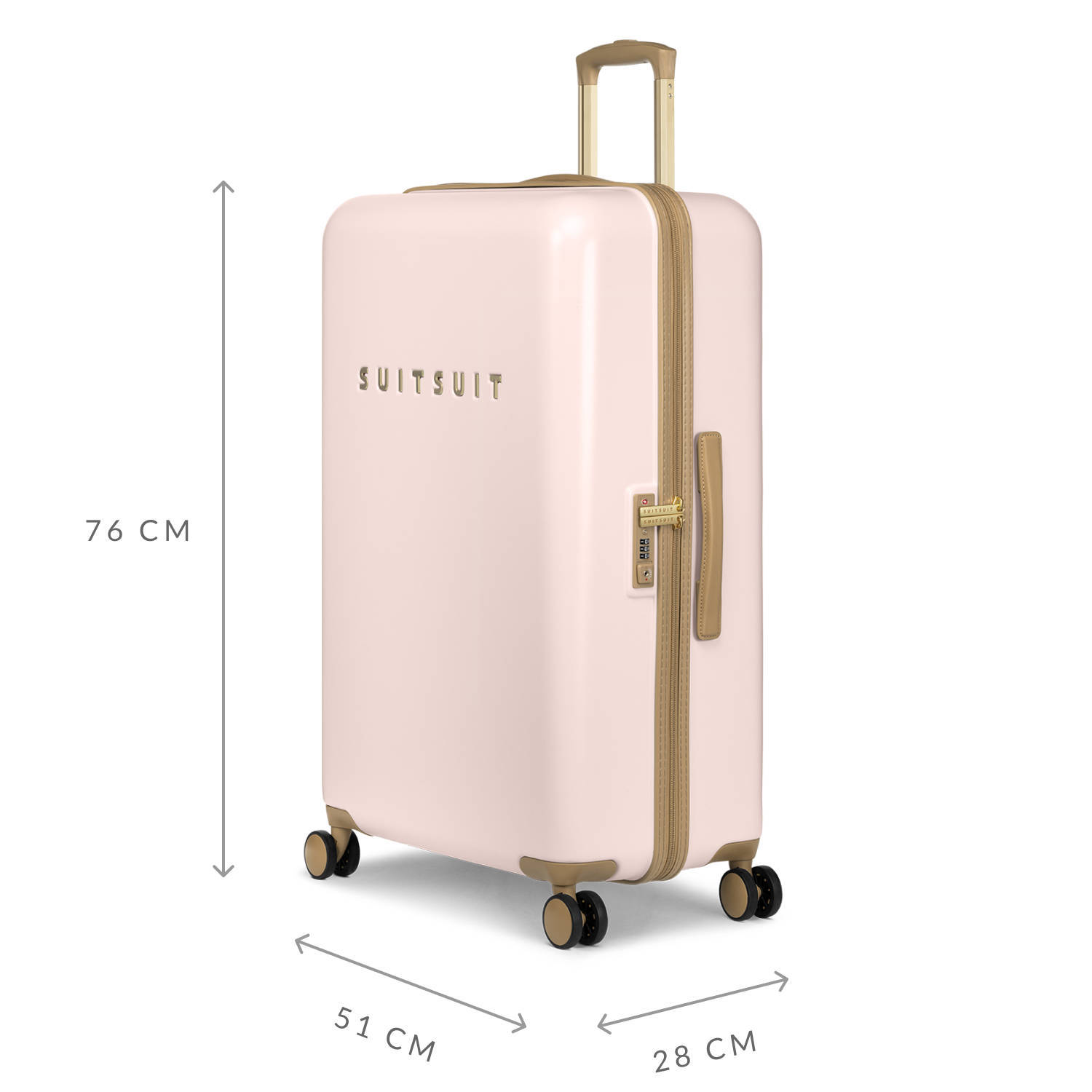 Suitsuit trolley Fusion 76 cm. Rose Pearl