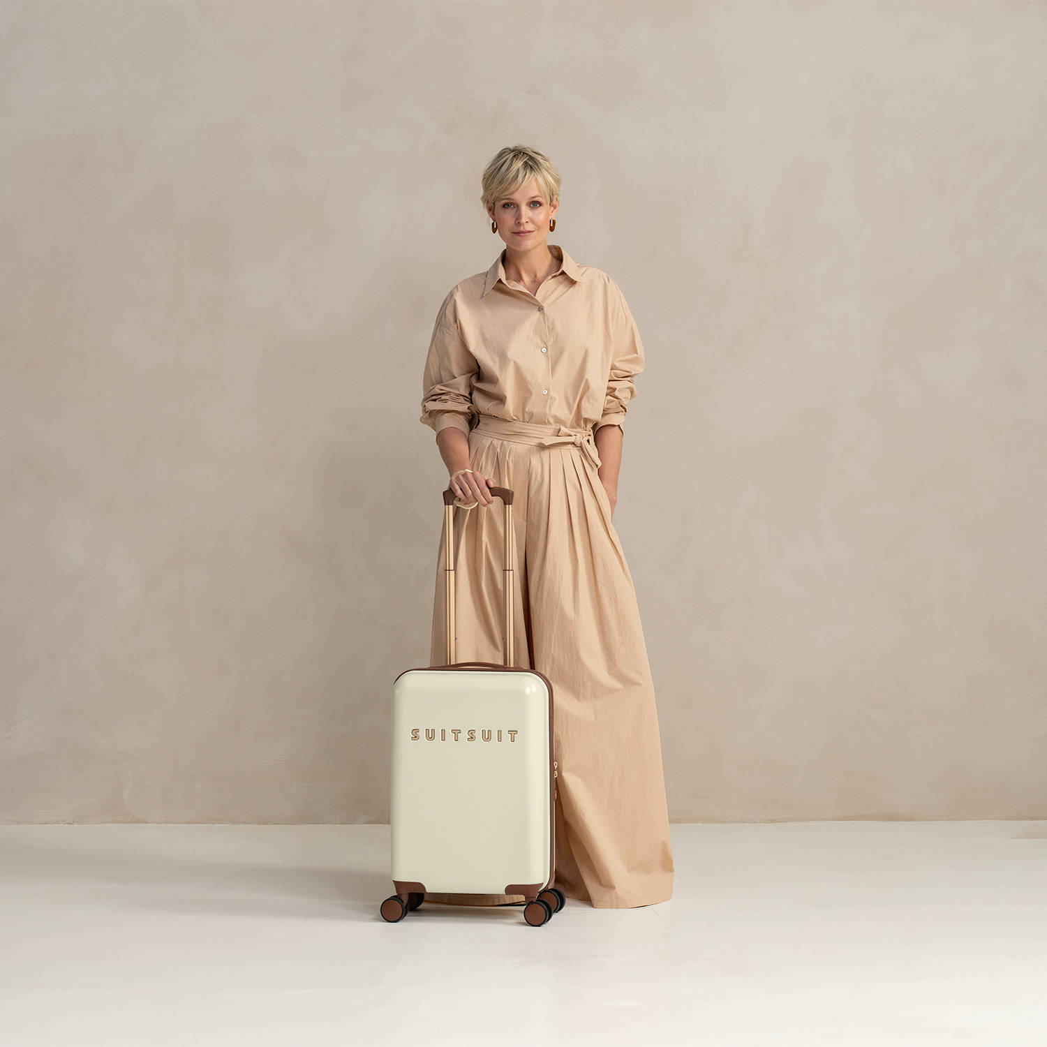 Suitsuit trolley Fab Seventies 55 cm. Antique White