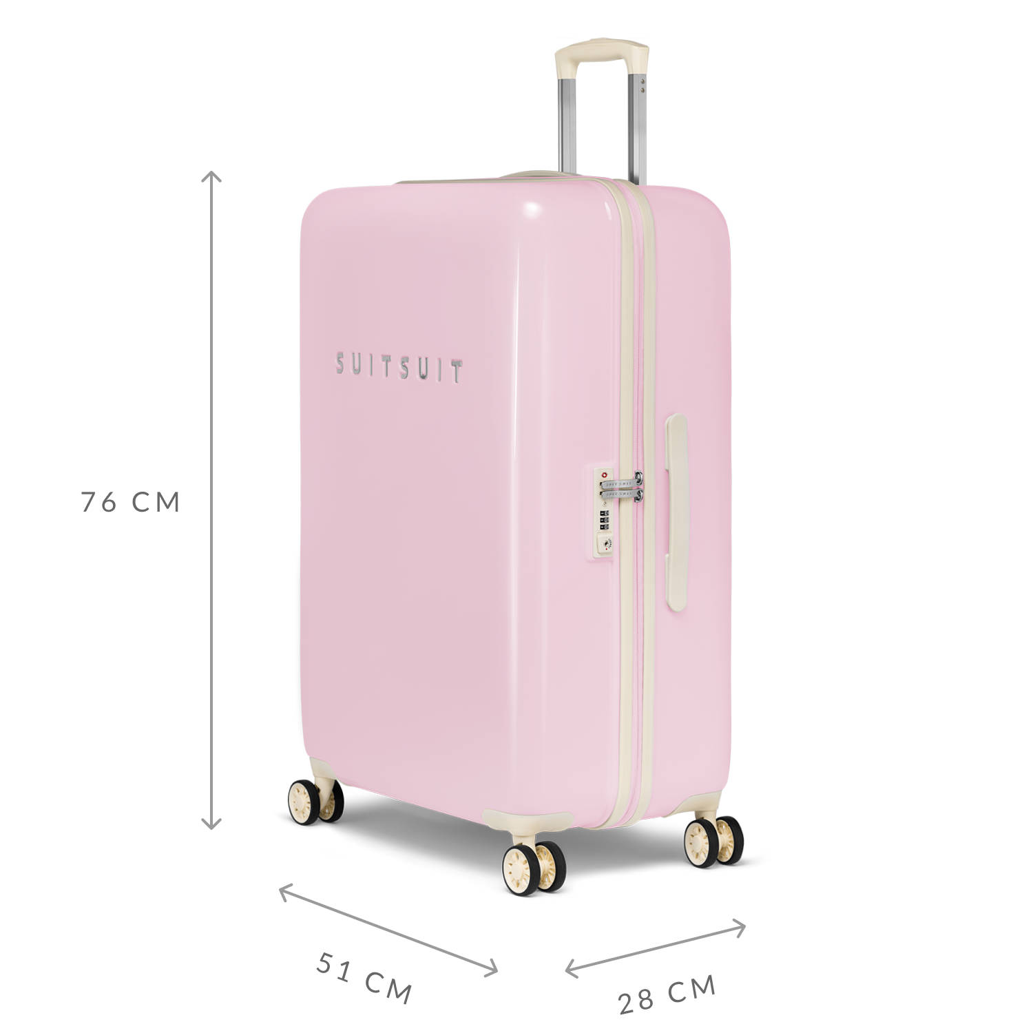 Suitsuit trolley set Fabulous Fifties set van 2 Pink Dust