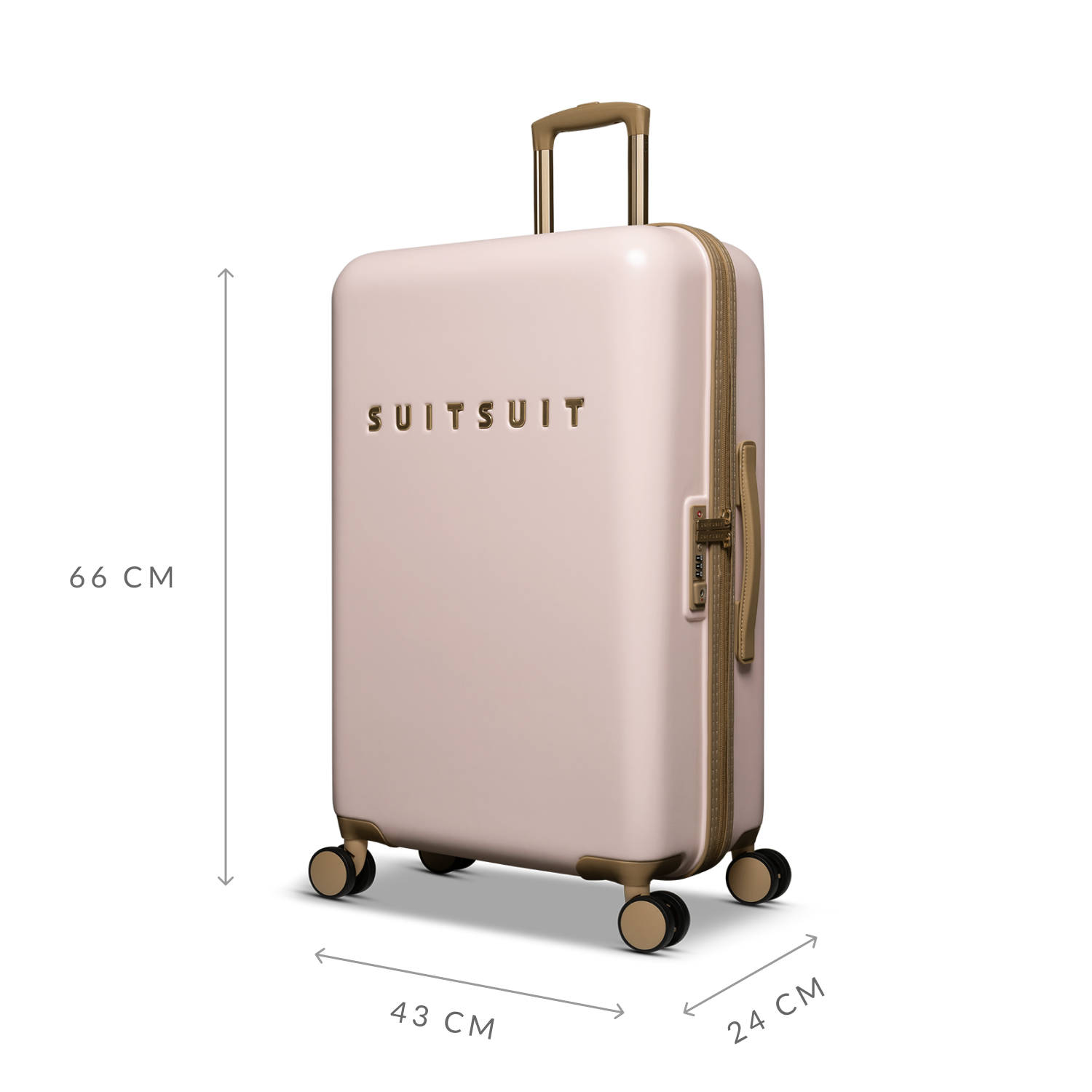 Suitsuit trolley Fusion 66 cm. Rose Pearl