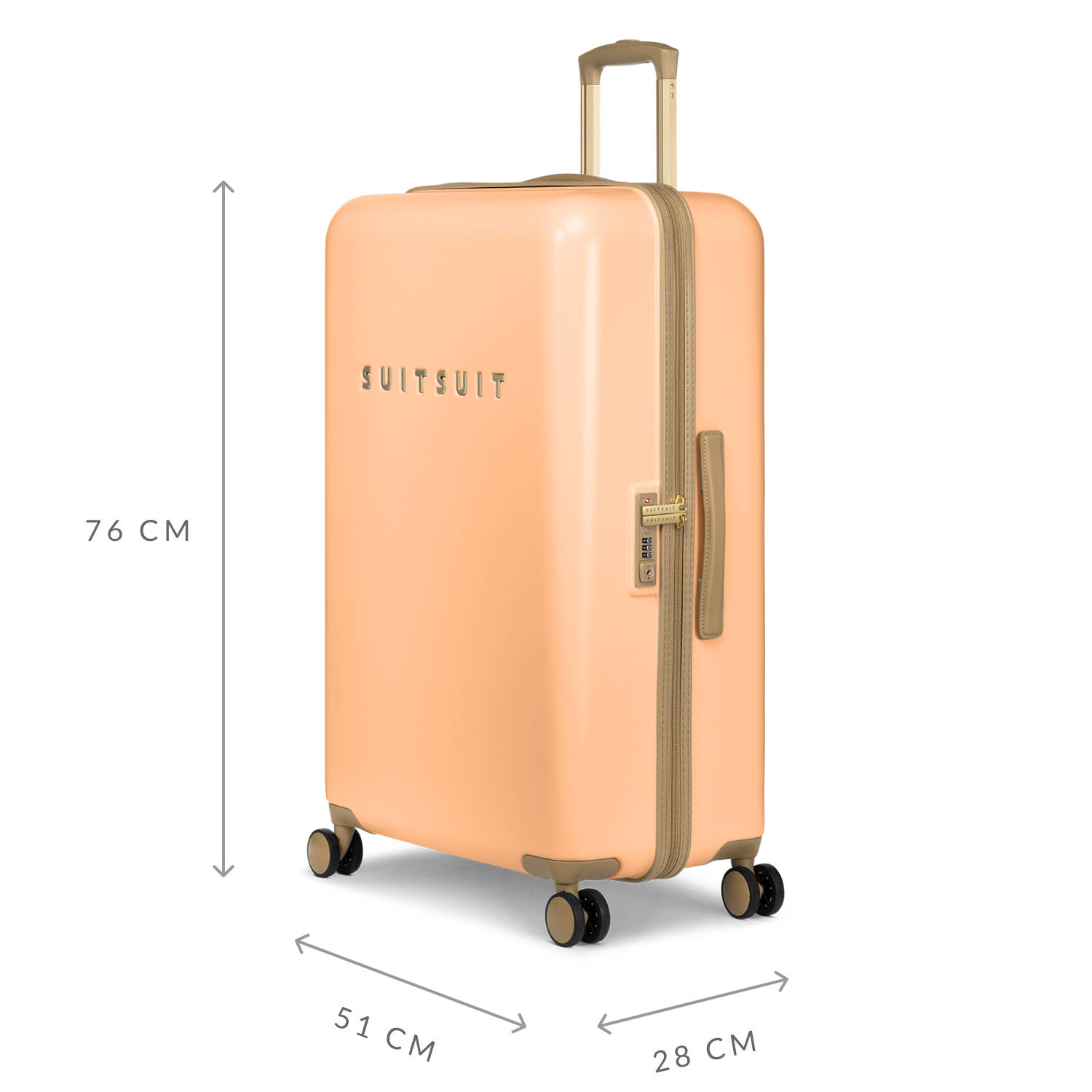Suitsuit trolley Fusion 76 cm. Pale Orange