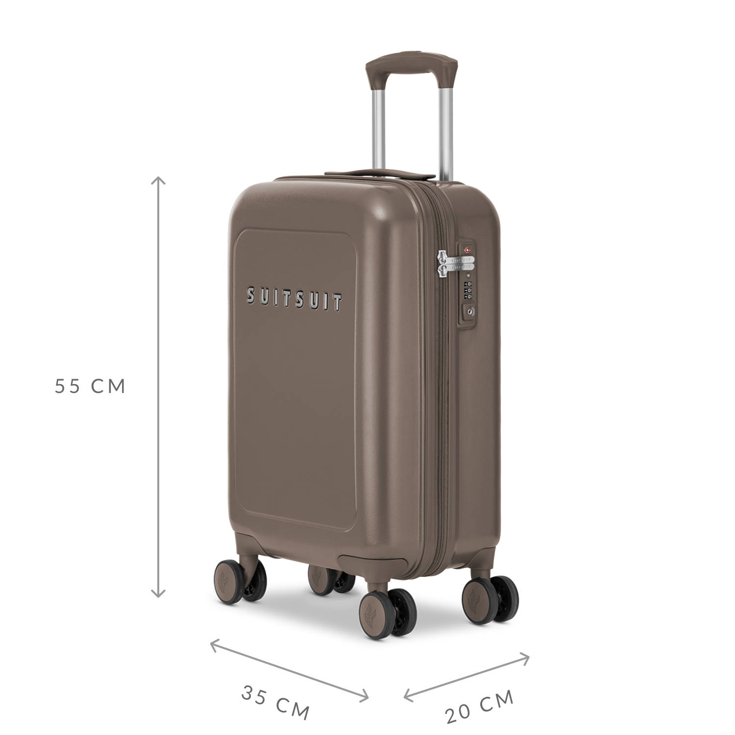 Suitsuit trolley Natura 55 cm. Plaza Taupe