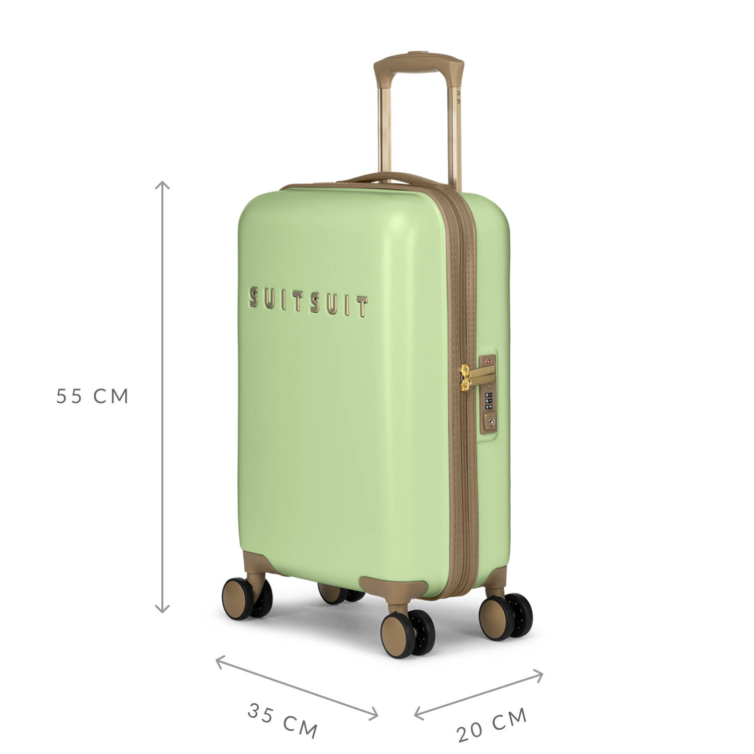 Suitsuit trolley Fusion 55 cm. Butterfly Green