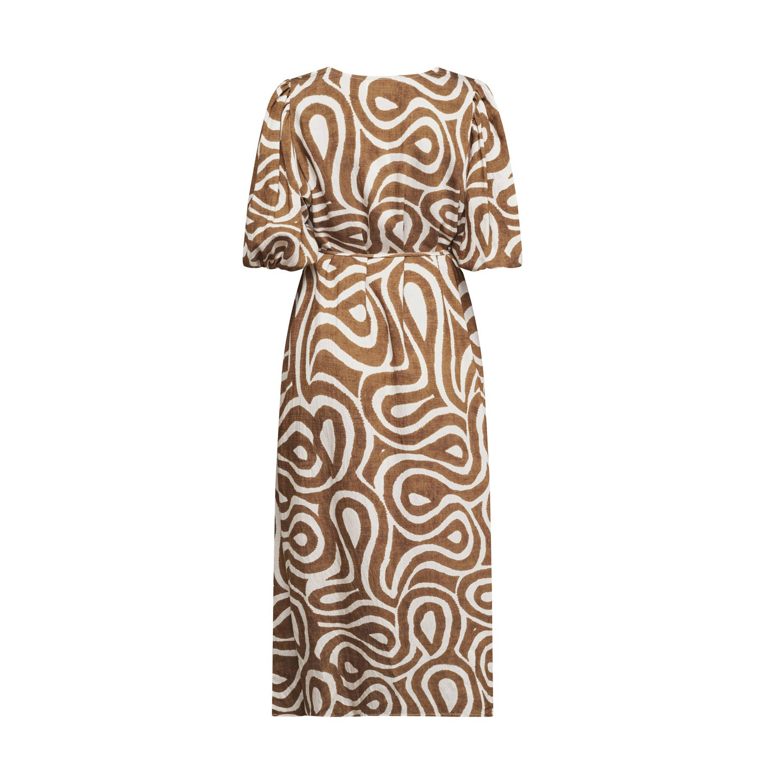 SisterS Point midi jurk bruin
