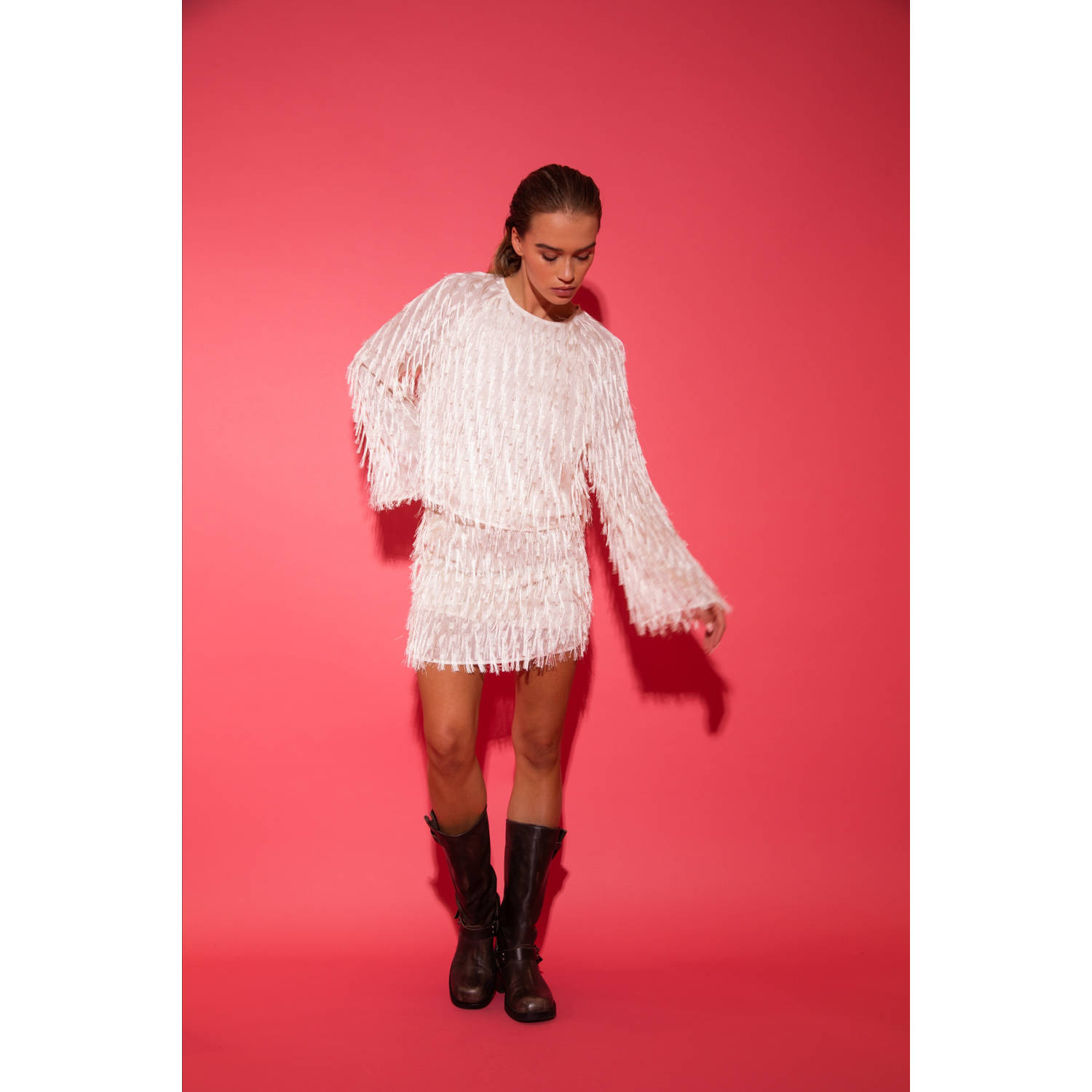 STUDIO AMAYA Dames Tops & T-shirts Flo Wit