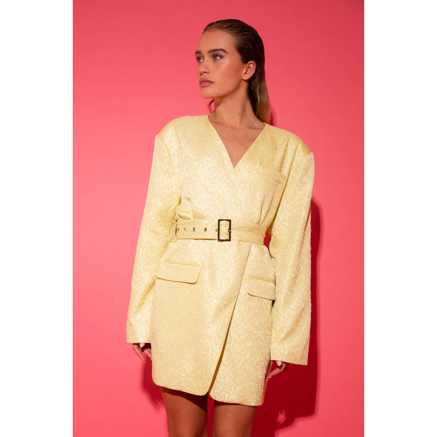 STUDIO AMAYA Dames Jurken Mila Dress Geel
