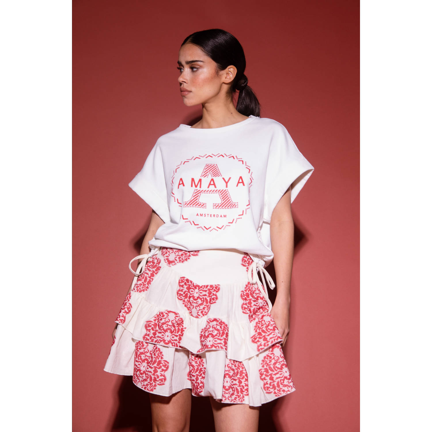 AMAYA Amsterdam korte rok ecru
