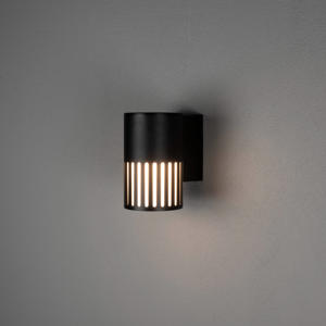 wandlamp buiten Pistoia - matzwart