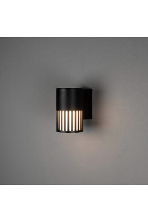 wandlamp buiten Pistoia - matzwart