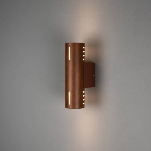 Konstsmide wandlamp buiten Cuneo roestbruin