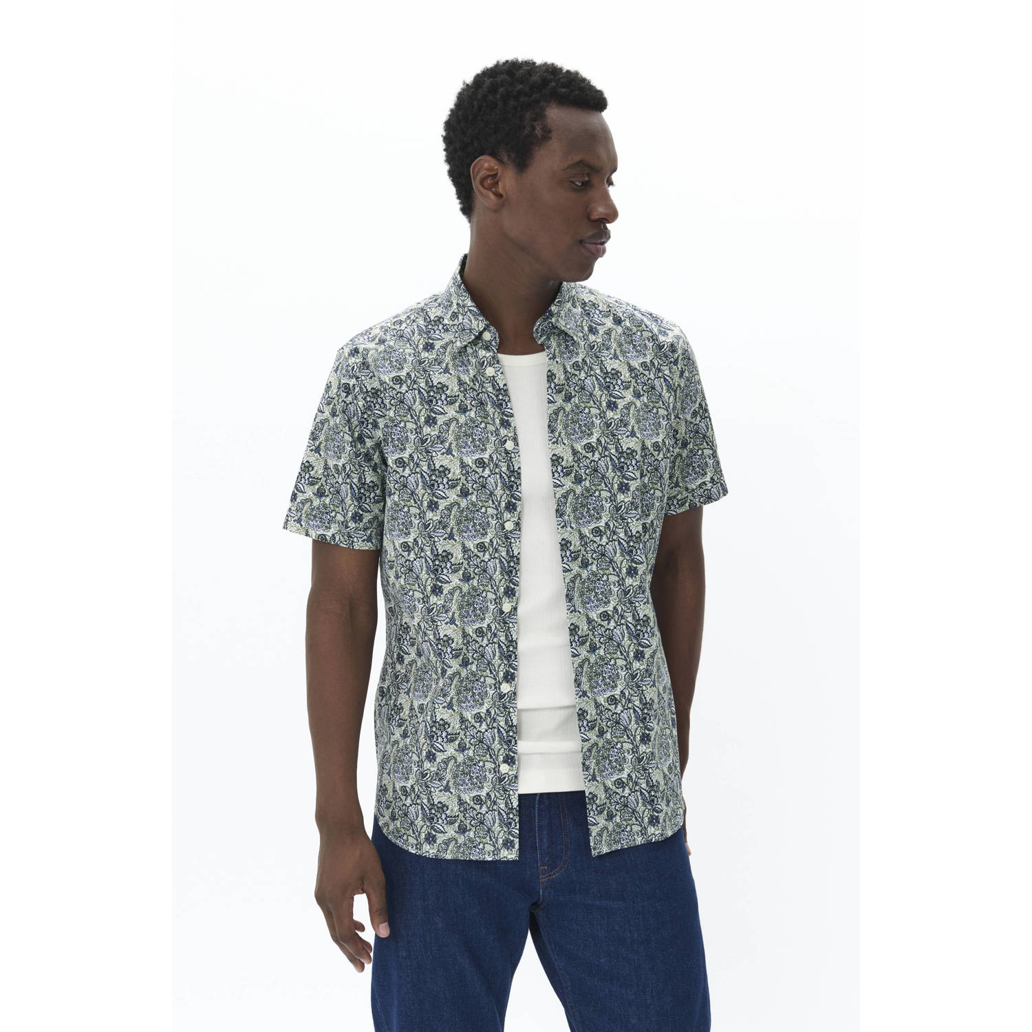 Matinique casual overhemd groen