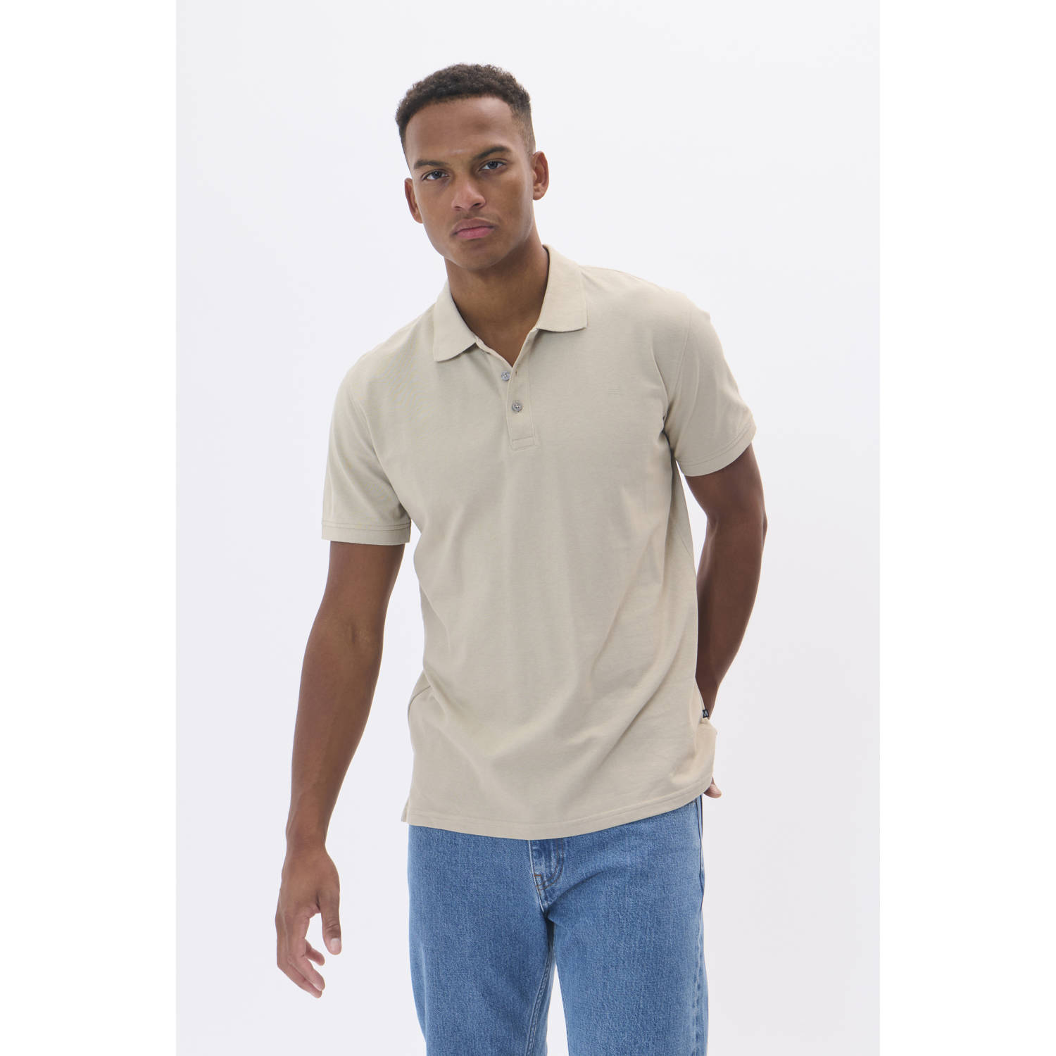 Matinique Regular fit poloshirt met korte knoopsluiting model 'poleo'