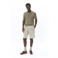 Matinique regular polo met ingebreid patroon kaki