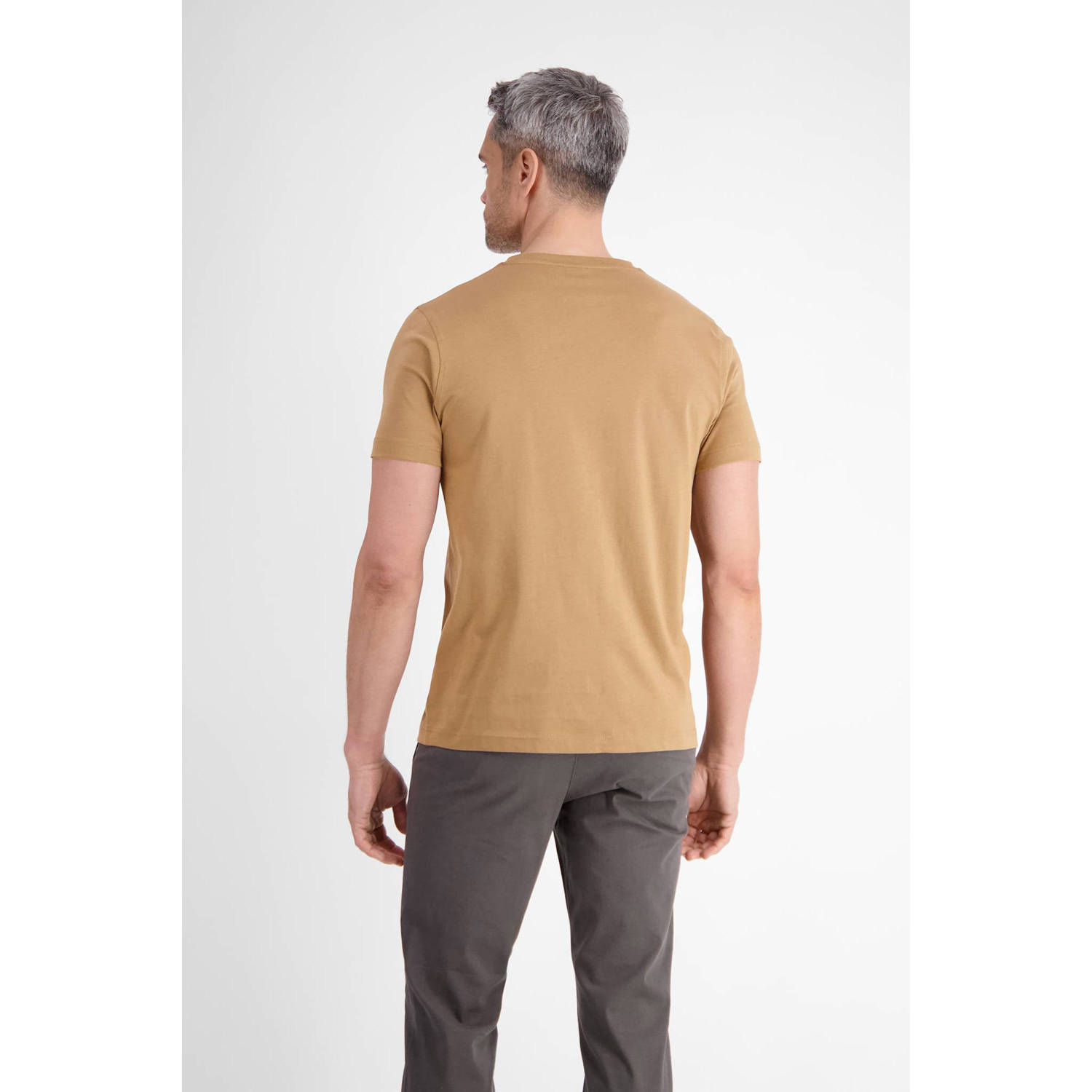LERROS regular T-shirt lichtbruin