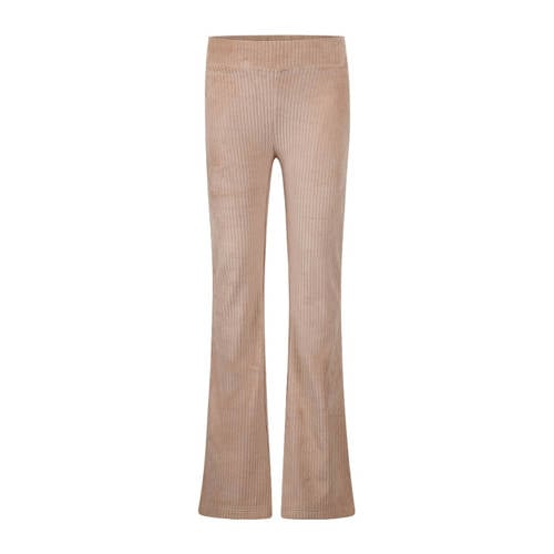 No Way Monday corduroy flared broek beige afbeelding