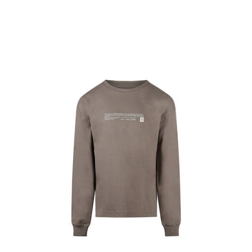 No Way Monday longsleeve taupe afbeelding