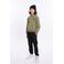 No Way Monday hoodie met backprint groen