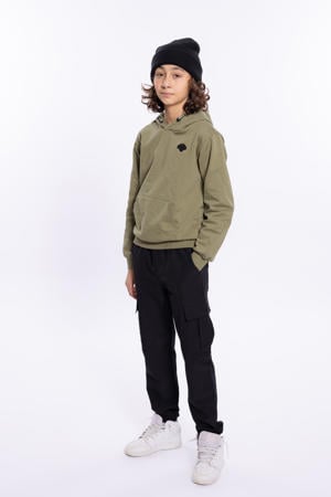 hoodie met backprint groen